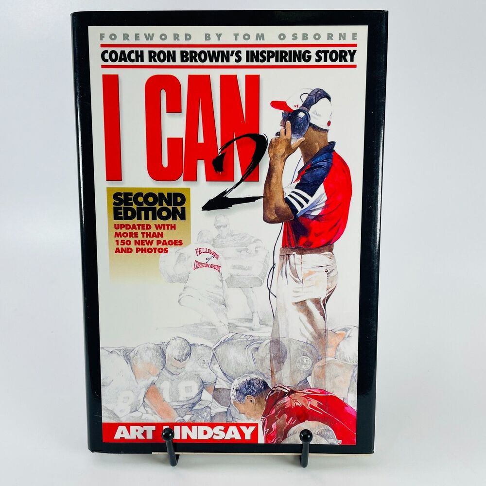 Ron Brown SIGNED I Can 2 Coach Story HCDJ Nebraska Cornhuskers Football Osborne